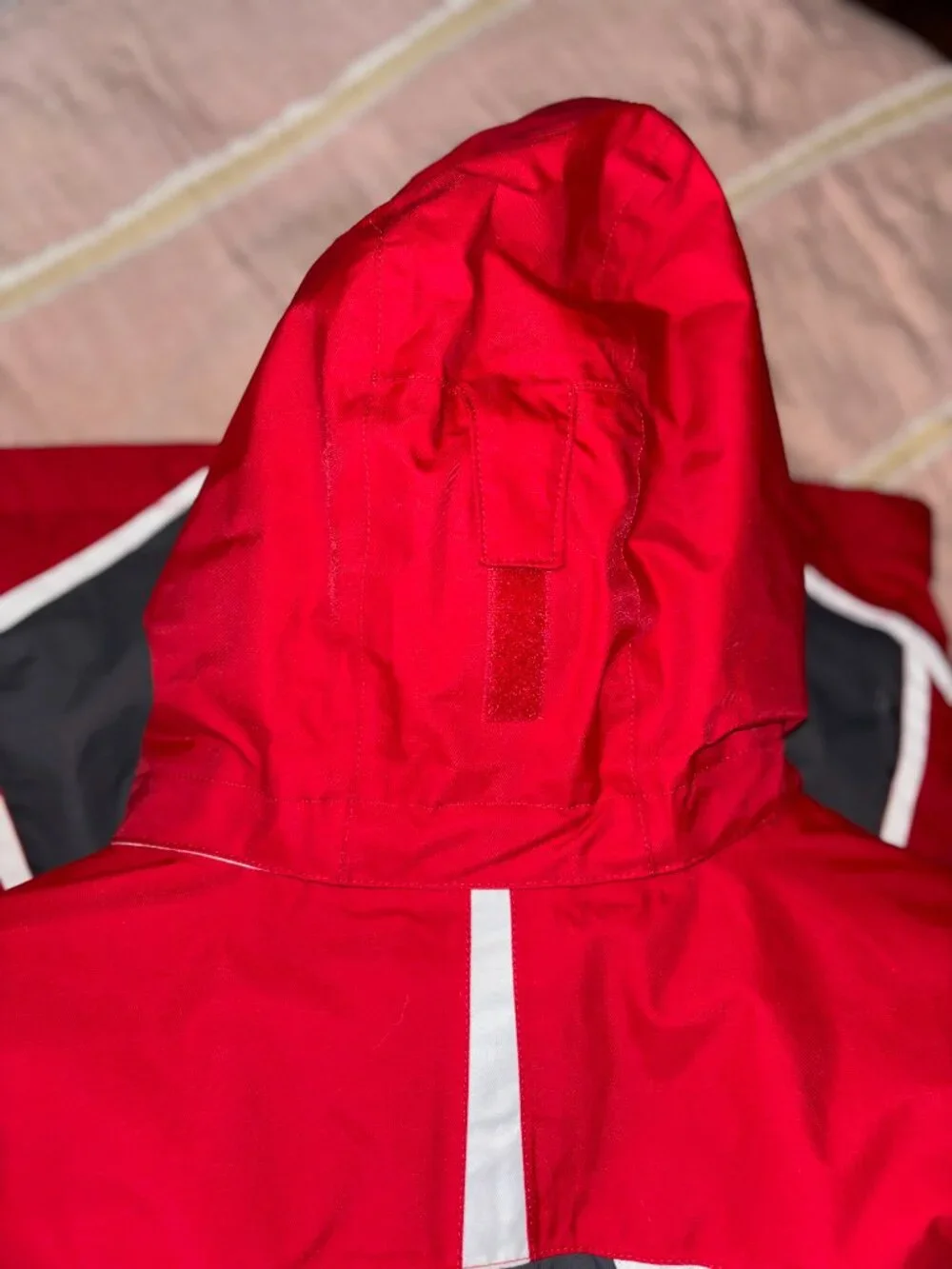 Columbia Youth Bugaboo Omni-Tech Jacket Red Gray Size L 14/16 Waterproof Ski